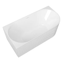 Havana Oval Acrylic Left Hand Corner Bath with Overflow